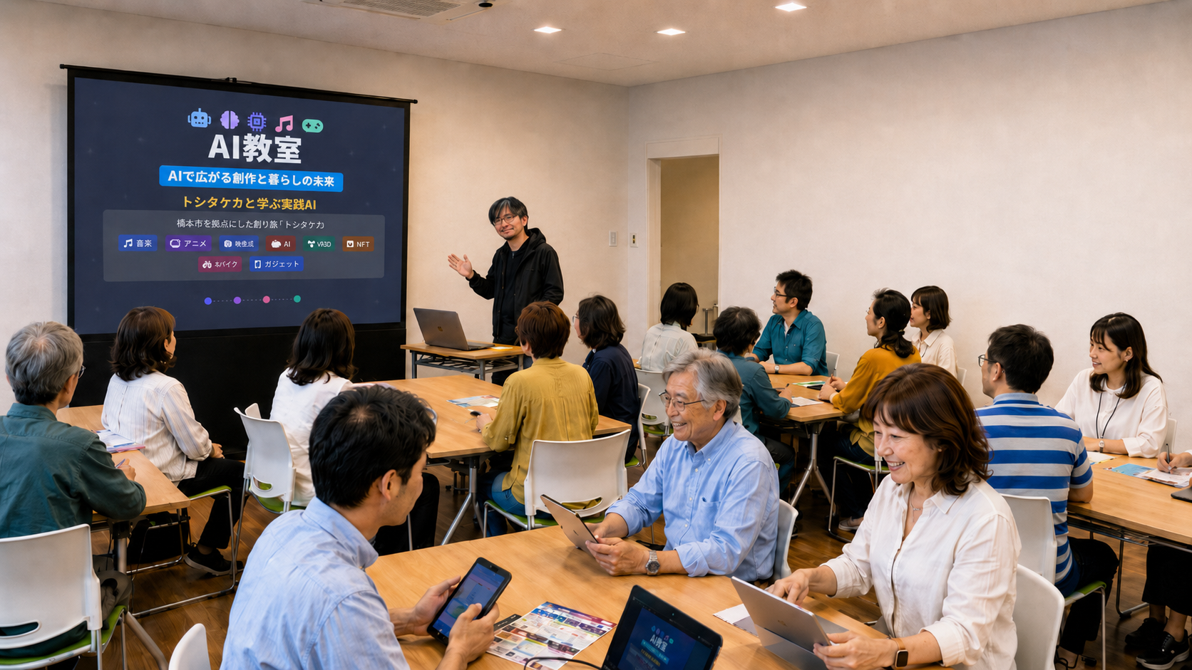 AtoBitのAI教室の様子